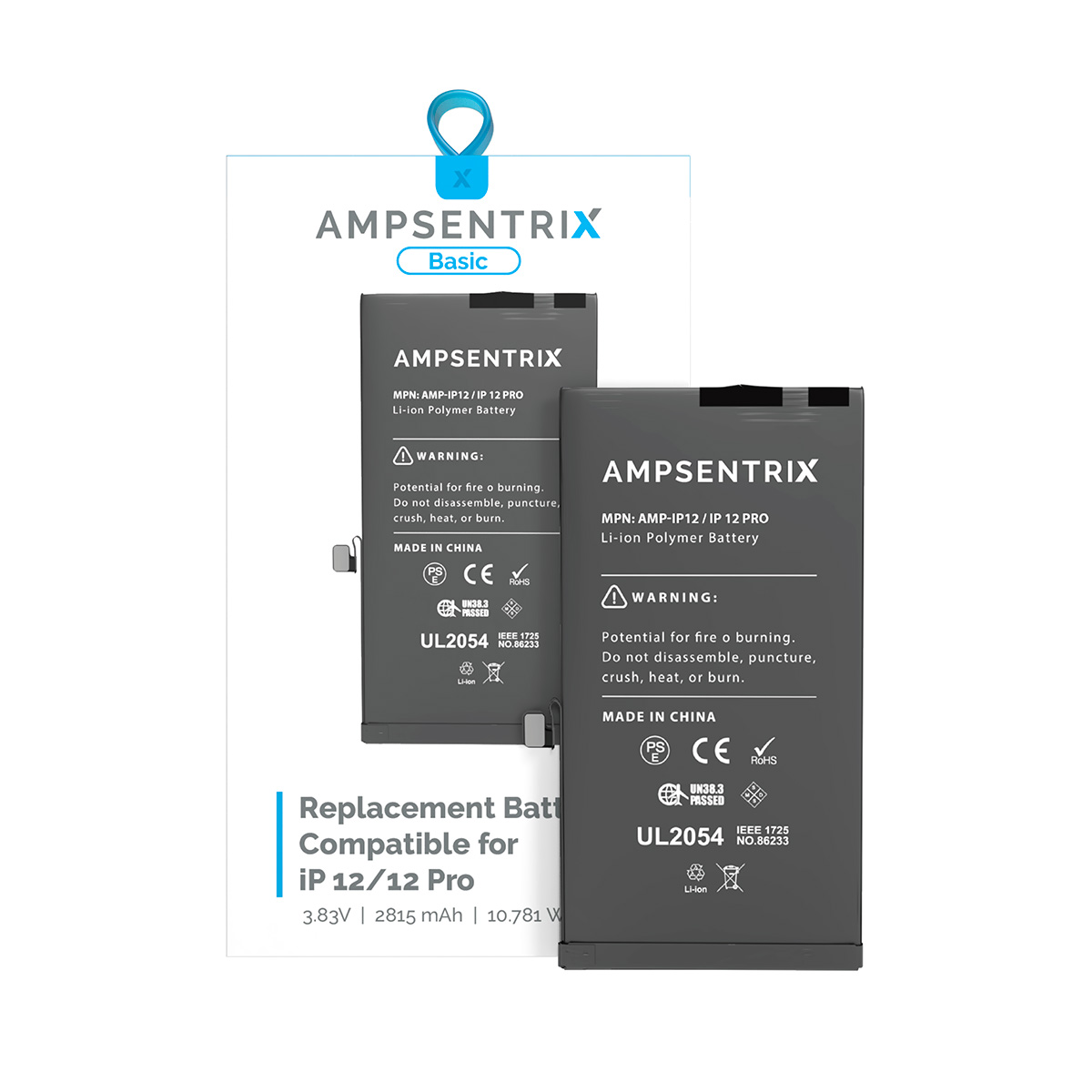 Bateria Ampsentrix Basic iPhone 12/12 Pro
